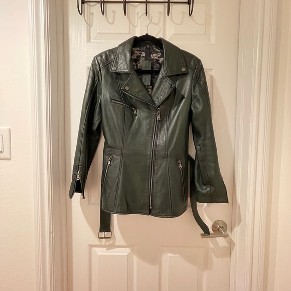 Derimod Mayfair Leather Jacket Size M - Picture 6 of 16